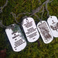 Stainless Steel Ukrainian Military Tactical Lucky Protective Amulet Dog Tag