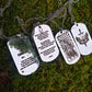 Stainless Steel Ukrainian Military Tactical Lucky Protective Amulet Dog Tag