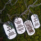 Stainless Steel Ukrainian Military Tactical Lucky Protective Amulet Dog Tag