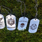 Stainless Steel Ukrainian Military Army Dog Tag ID Amulet Necklace Airborne Assault