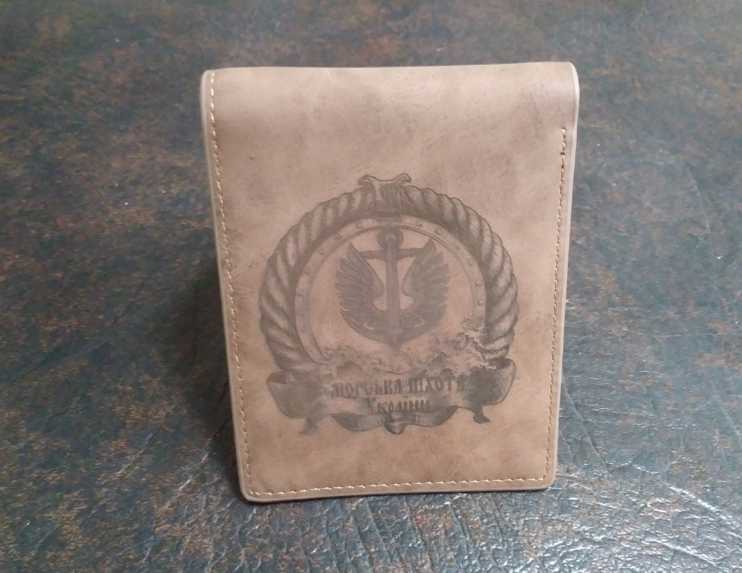 Ukraine Marines Gift Wallet Men Short Dollar Clip Zipper Simple Soft Leather Lightweight