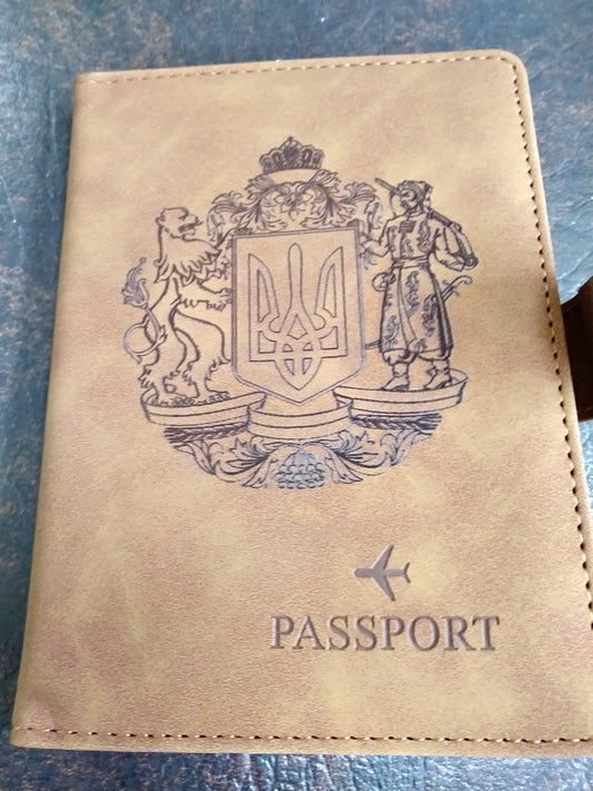 Ukraine map 1918  Ultra-Thin RFID Passport Holdeр Ukrainian People's Republic