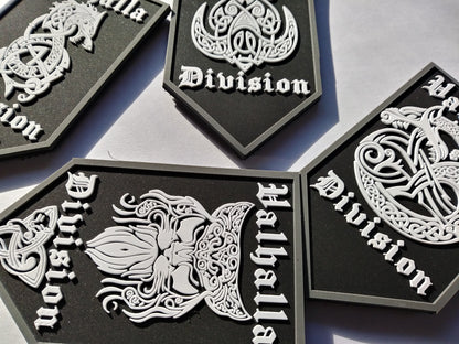 Valhalla Division Viking Protect Symbols PVC  Dragon, Wolf, Boar, Cat Tactical Morale Patch