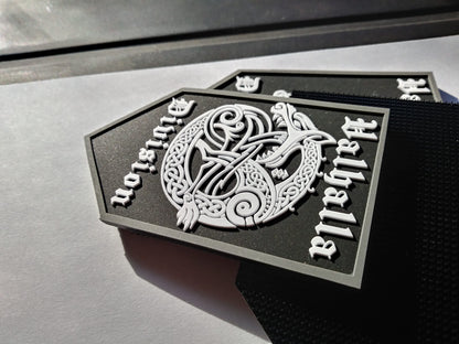 Valhalla Division Viking Protect Symbols PVC  Dragon, Wolf, Boar, Cat Tactical Morale Patch