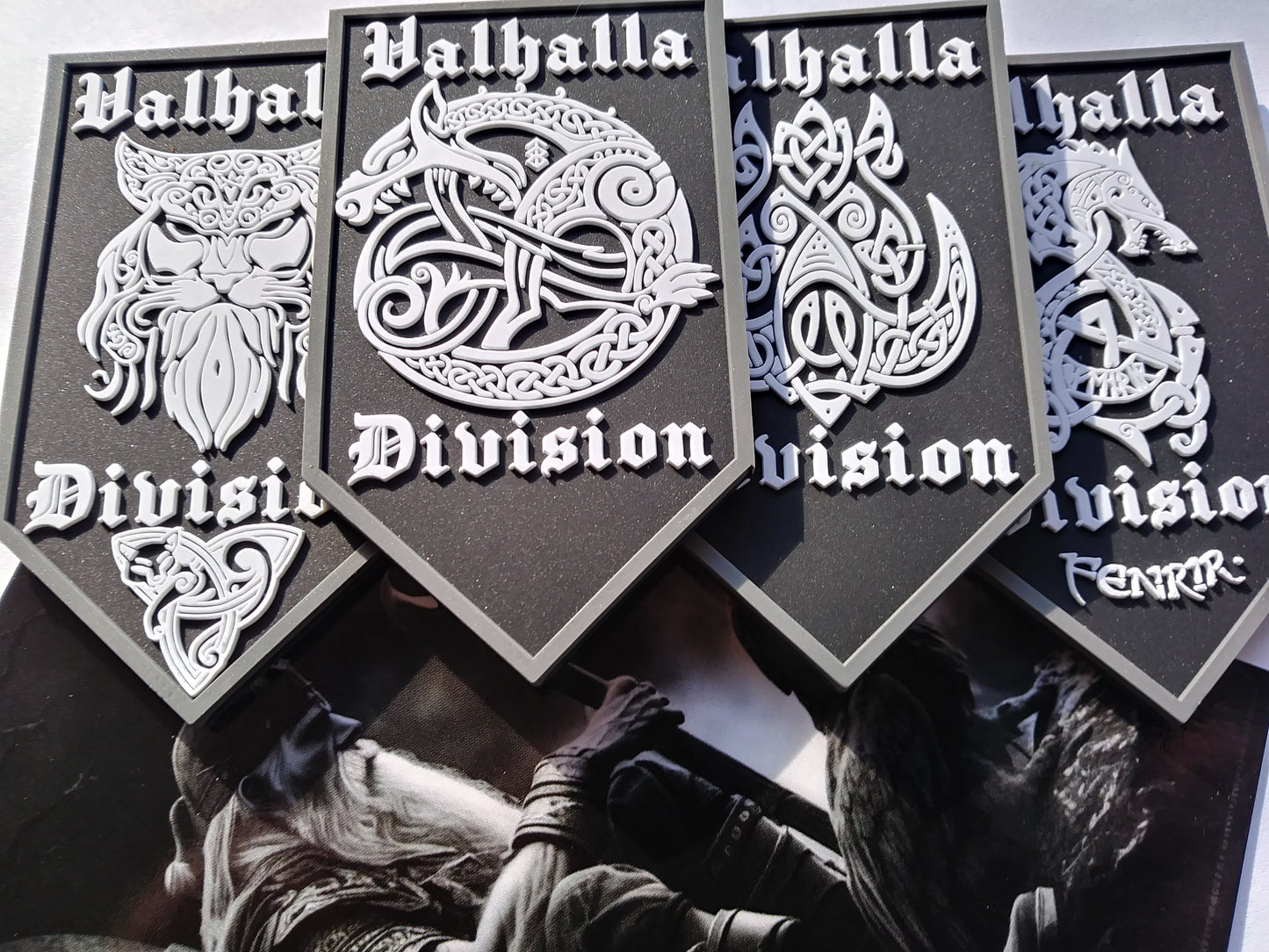 Valhalla Division Viking Symbols PVC  Dragon, Wolf, Boar, Cat Tactical Morale Patch