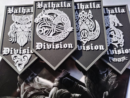 Valhalla Division Viking Protect Symbols PVC  Dragon, Wolf, Boar, Cat Tactical Morale Patch