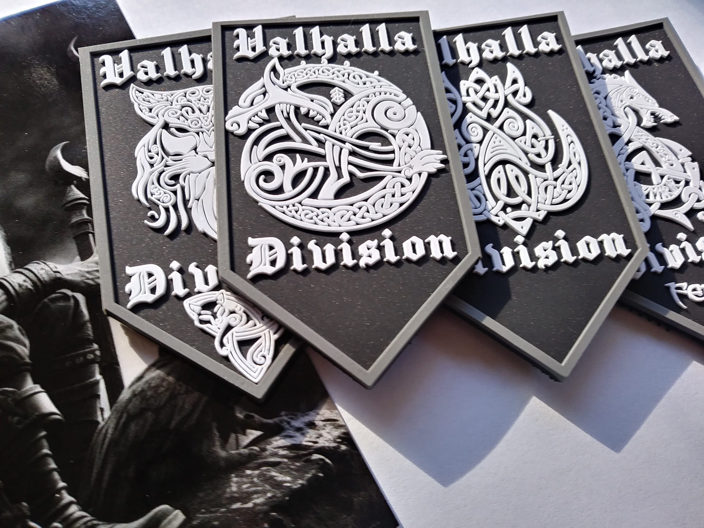 Valhalla Division Viking Symbols PVC  Dragon, Wolf, Boar, Cat Tactical Morale Patch