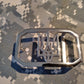 Military Belt Buckle Ukraine Trizub Stainless steel