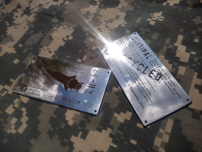 Army Gift Keychain Sign Made from Downed Russian Missle Kinzhal Kh-47 from Kyiv of Ukraine