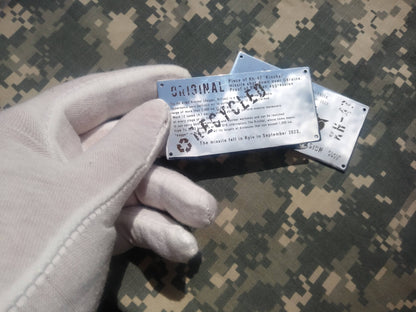 Army Gift Keychain Sign Made from Downed Russian Missle Kinzhal Kh-47 from Kyiv of Ukraine