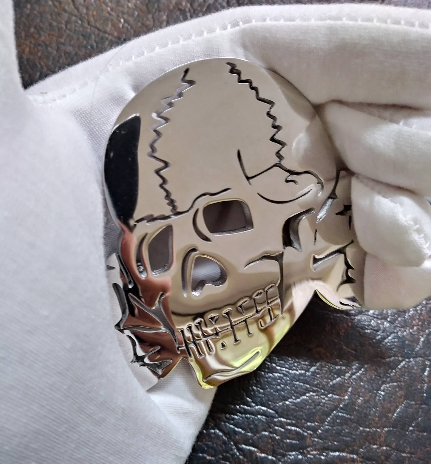 Brutal Belt Buckle Stainless steel Totenkorpf Skull
