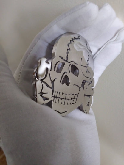 Brutal Belt Buckle Stainless steel Totenkorpf Skull