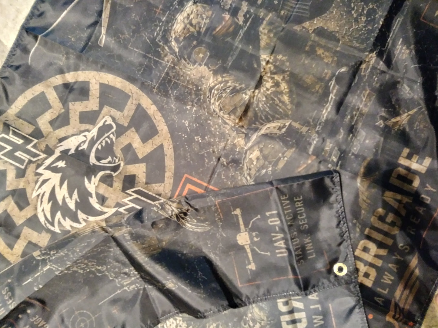 3rd III Separate Assault Brigade Wolf Flag Banner Poster