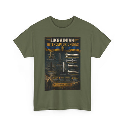 Ukrainian Interceptor DronesHeavy Cotton Tee