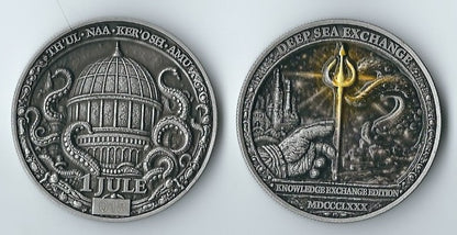1 JULE · KNOWLEDGE EXCHANGE — DEEP SEA EXCHANGE ART ARTIFACT Third Coin 1880