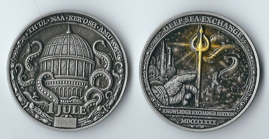 1 JULE · KNOWLEDGE EXCHANGE — DEEP SEA EXCHANGE ART ARTIFACT Third Coin 1880