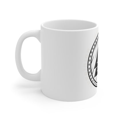Valknut Norse Rune Coffee Mug — Viking Mythology Ceramic Cup (11oz/15oz)