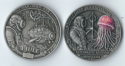 1 JULE · DIPLOMATIC EDITION — DEEP SEA EXCHANGE ART ARTIFACT Second Coin 1870