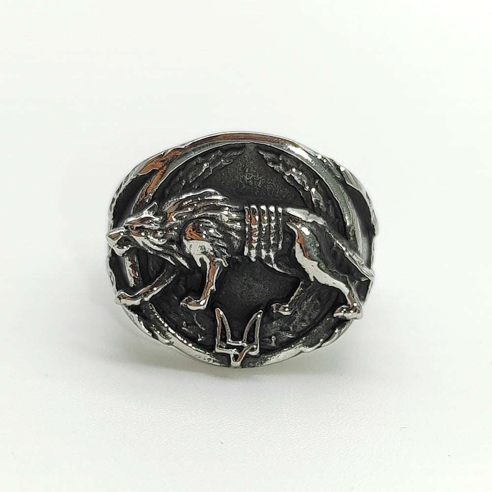 Ukraine Special Operation Forces Ring Glory to Ukraine, Heroes Glory, Silver Plated Steel Size 10