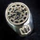 Ukraine Man Military 925 Sterling Silver Ring Werewolf BlackSun III Brigade 3 sides