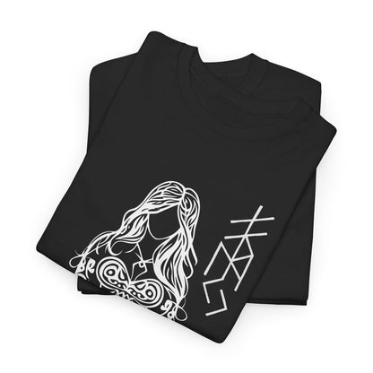 Valhalla Division Wolf, Viking  Freya Heavy Cotton Tee