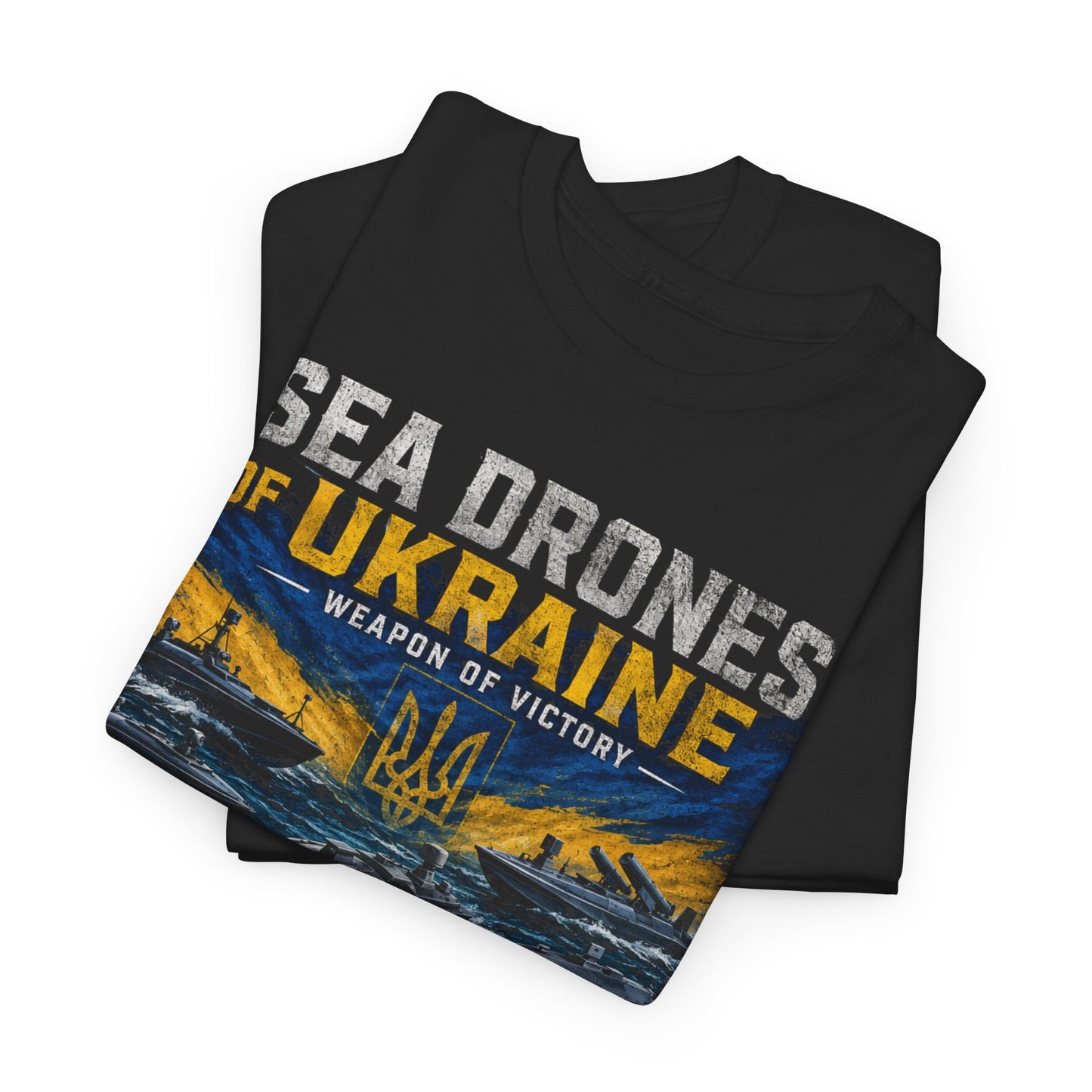 Sea Drones of Ukraine Heavy Cotton Tee