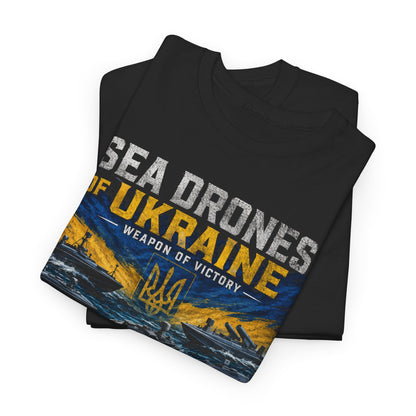Sea Drones of Ukraine Heavy Cotton Tee