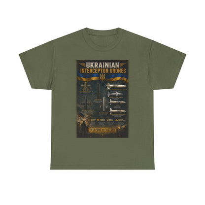 Ukrainian Interceptor DronesHeavy Cotton Tee
