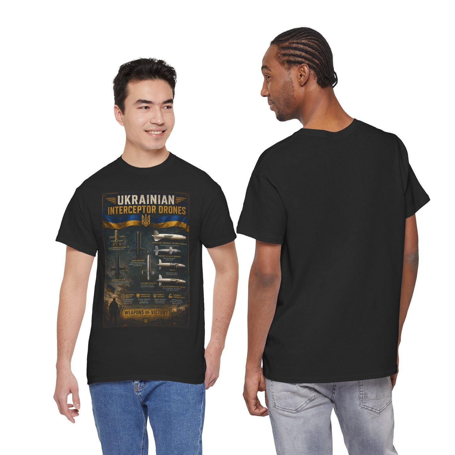 Ukrainian Interceptor DronesHeavy Cotton Tee