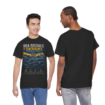 Sea Drones of Ukraine Heavy Cotton Tee
