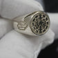 Ukraine Man Military 925 Sterling Silver Ring Werewolf BlackSun III Brigade 3 sides