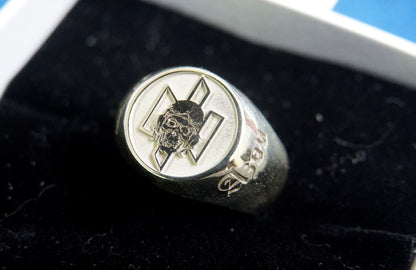 Ukraine Man Military 925 Sterling Silver Ring AZOV Heroes Never Die