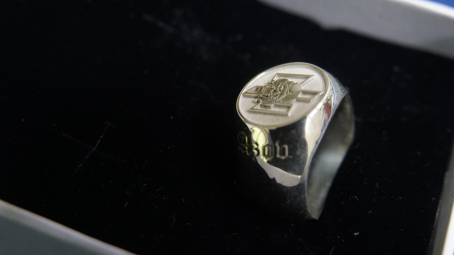 Ukraine Man Military 925 Sterling Silver Ring AZOV Heroes Never Die