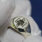 Ukraine Man Military 925 Sterling Silver Ring AZOV Heroes Never Die