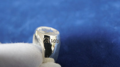 Ukraine Man Military 925 Sterling Silver Ring AZOV Heroes Never Die