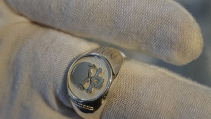 Ukraine Man Military 925 Sterling Solid Silver Ring Ukraine or Death