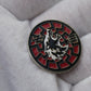 New RED Circle Badge  ARMY of UKRAINE Former AZOV 3rd Separate Assault Brigade Werewolf Black Sun