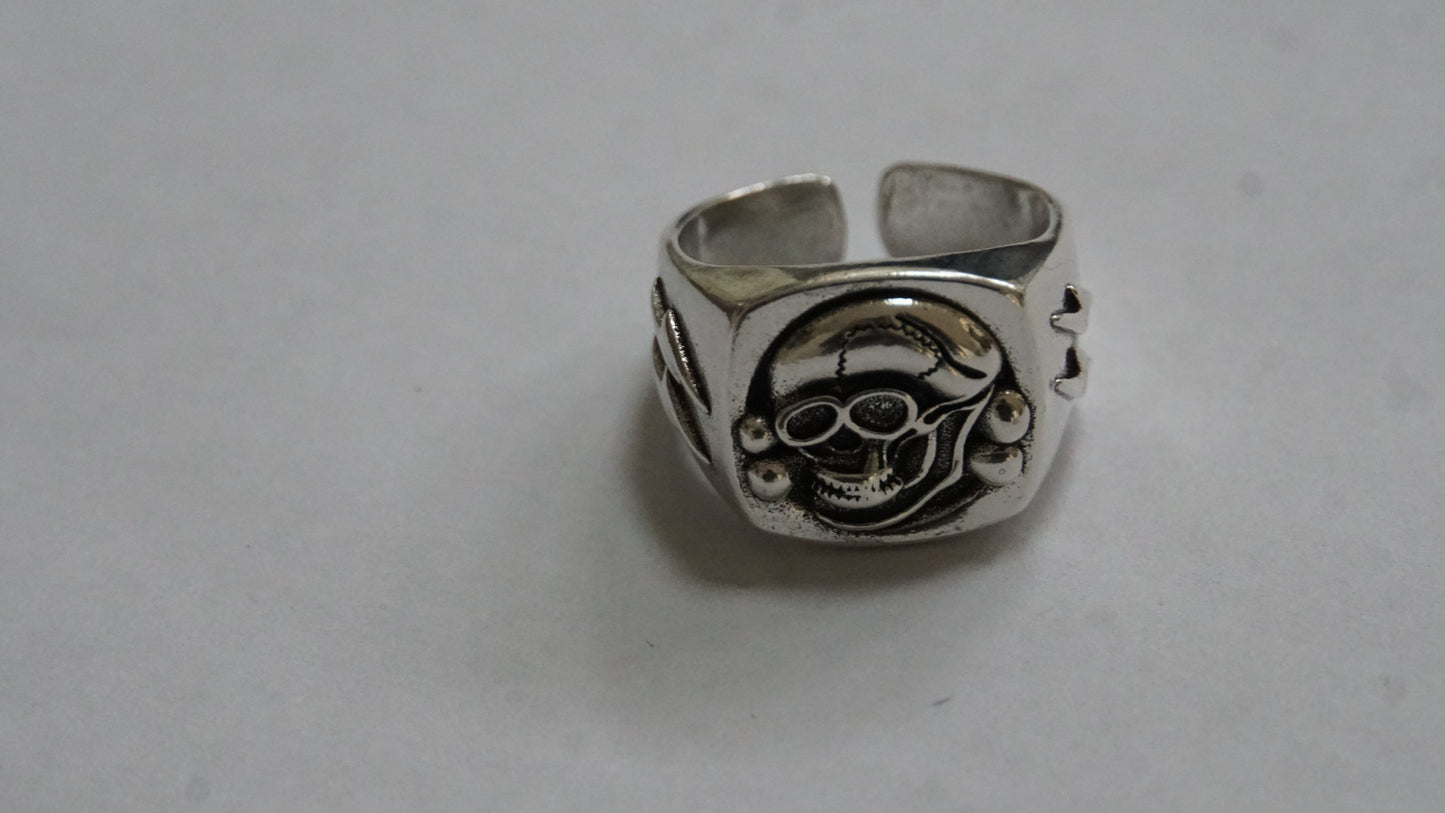 Brutal Belt Buckle  and Rings Stainless steel Totenkorpf Skull