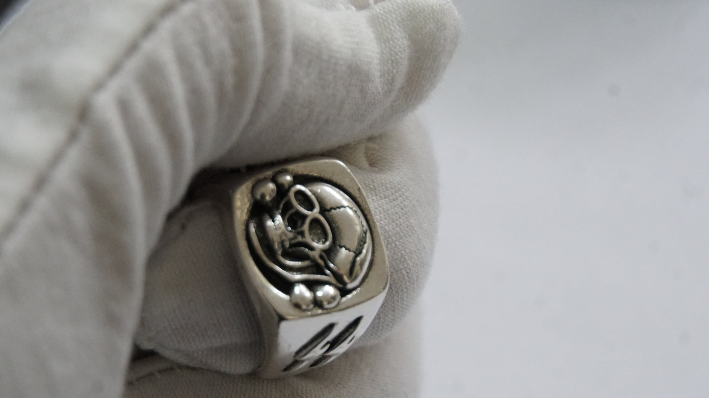 Brutal Belt Buckle  and Rings Stainless steel Totenkorpf Skull