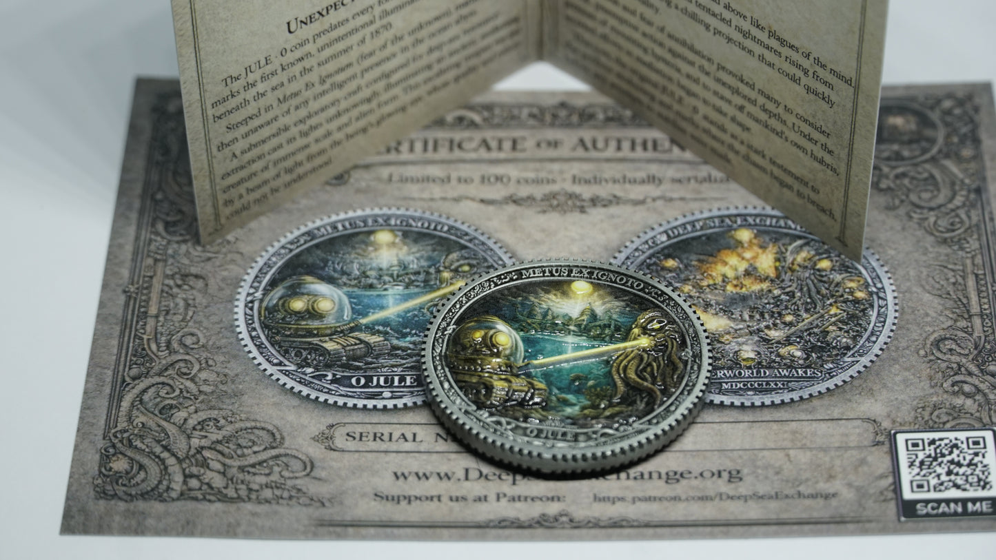 0 JULE · PRÉLUDE METUS EX IGNOTO — DEEP SEA EXCHANGE ART ARTIFACT with Certificate