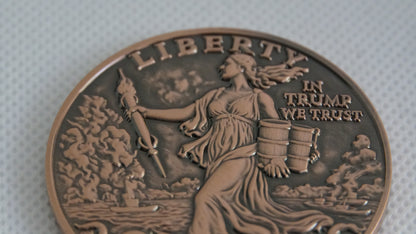 2026 WW III 50 mm WW 50mm Bronze Medal – Trump Liberty War Strait of Hormuz 2oz DEEP SEA EXCHANGE ART ARTIFACT