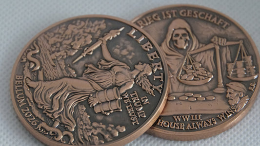 2026 WW III 50 mm WW 50mm Bronze Medal – Trump Liberty War Strait of Hormuz 2oz DEEP SEA EXCHANGE ART ARTIFACT