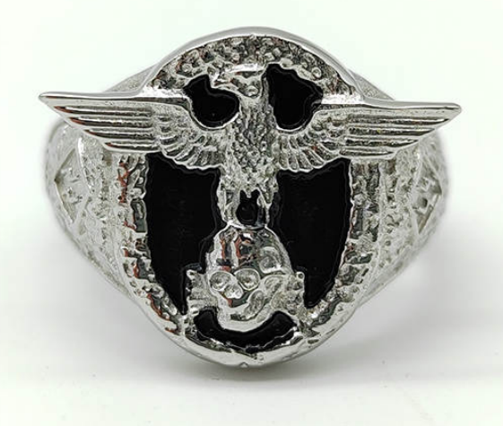 Ceremonial SS Honor Eagle Death Ring