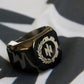 Ukraine Man Military Ring Black Type Two Werewolf Blacksun