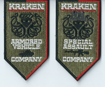 KRAKEN Special Assault  and Armored Vehicle company Velcro