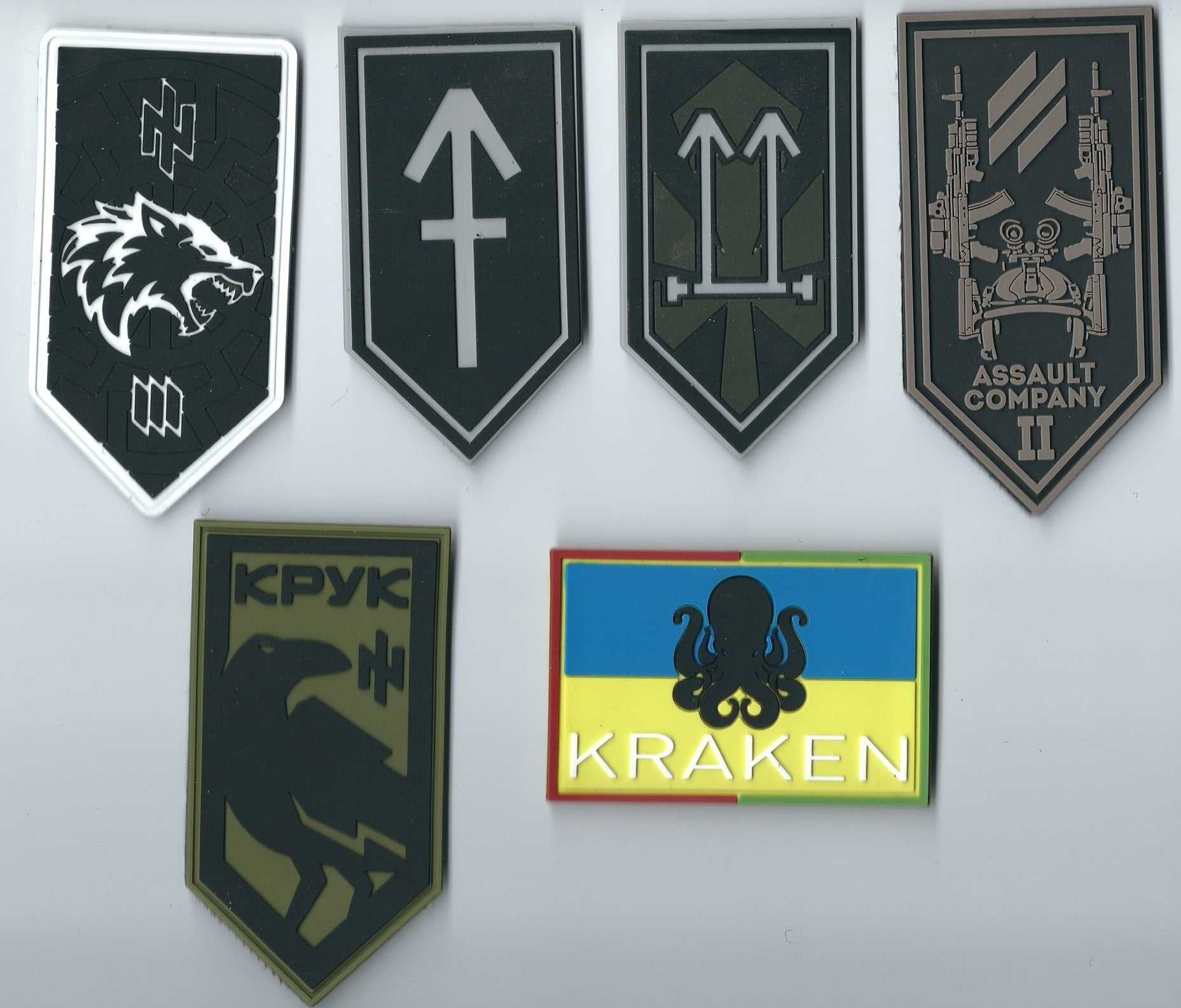 Pvc Patch Collection Ukrainian PVC patch collection PVC 1 and 2 Assault battalion Kruk ...