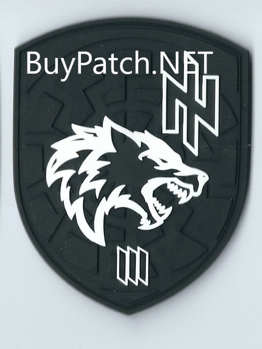 PVC Patch 3rd Separate Assault Brigade Werewolf Black Sun