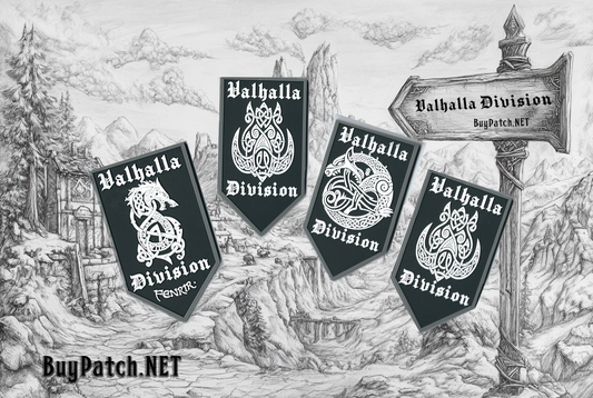 Valhalla Division Viking Symbols PVC  Dragon, Wolf, Boar, Cat Tactical Morale Patch