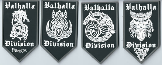 Valhalla Division Viking Symbols PVC  Dragon, Wolf, Boar, Cat Tactical Morale Patch