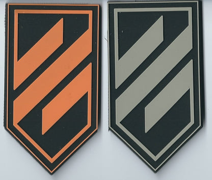 ARMY of UKRAINE 3rd Separate Assault Brigade 3D PVC Rubber Patch Commander Andriy Biletsky Green Orange Variation